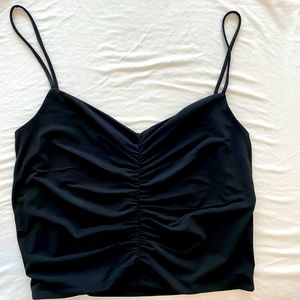 Black Silky Tank Top